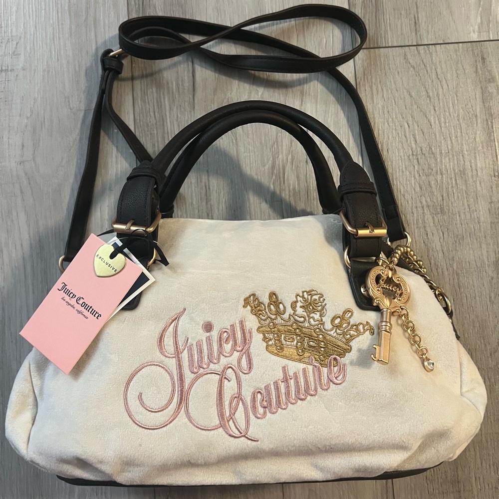 Juicy Couture Keys to Juicy Satchel Cream